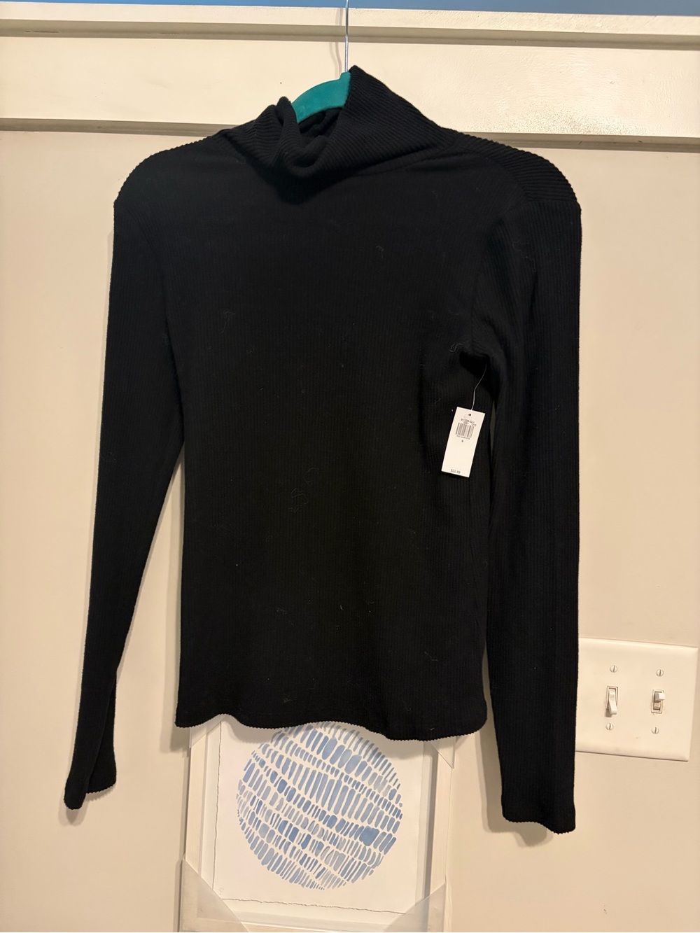 Old Navy Black Ribbed Turtleneck Sweater - Women